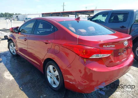 2013 Hyundai Elantra Gls z USA, uszkodzony, nr VIN 5NPDH4AE5DH284181